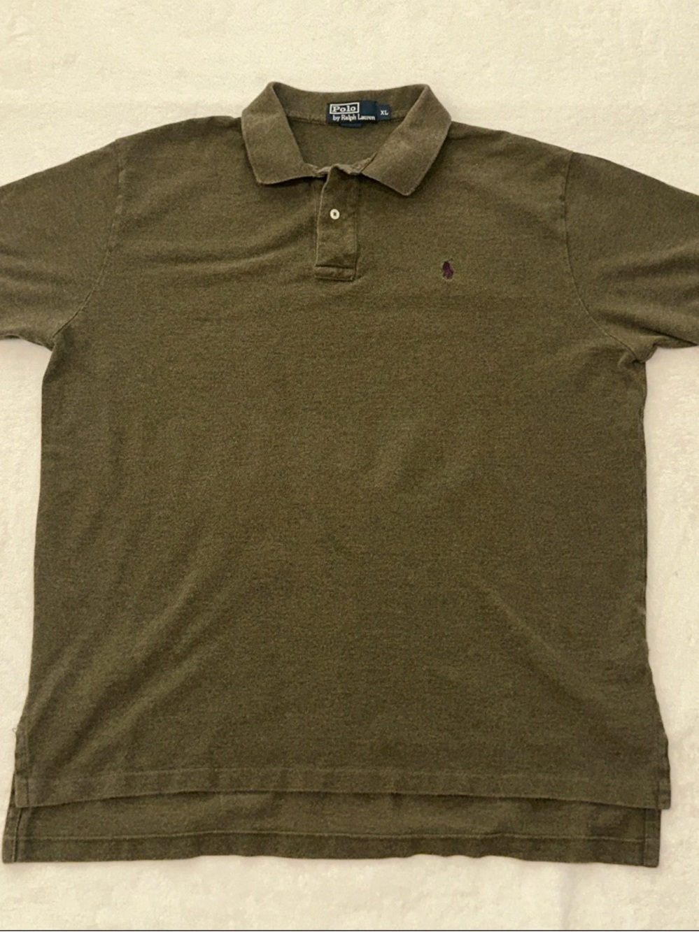 Polo by Ralph Lauren Classic Olive Polo Shirt - Men's XL Casual Polo